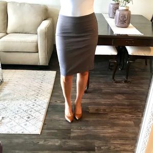 Charcoal Grey Pencil Skirt